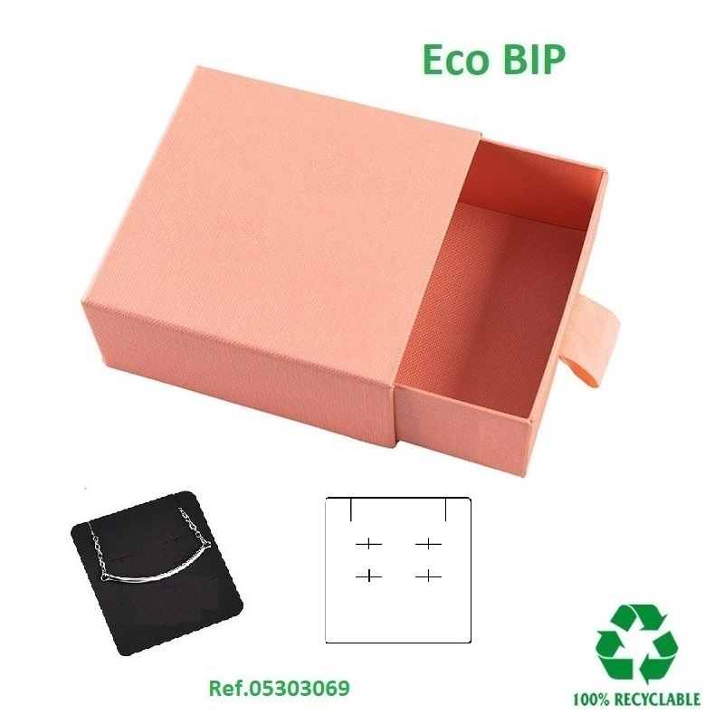 Caja Eco BIP pendientes-cad/colgante 90x87x40 mm.